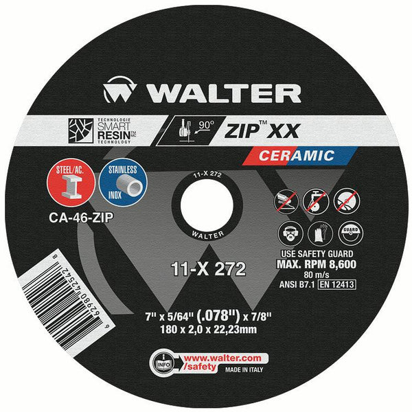 Walter 11X272 ZIP XX, 7'' x 5/64'' x 7/8'', T1 (25 Wheels