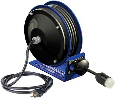 COXREELS PC10-3012-B Compact Power Cord Reel with Multi