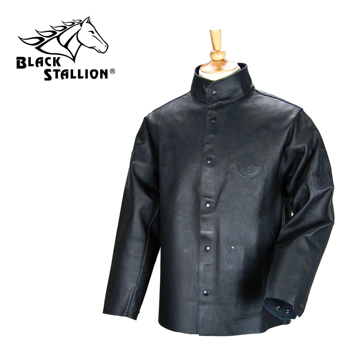 Revco 30PWC BLK Black DuraLite Premium Grain Pigskin Welding Jacket weldingoutfitter