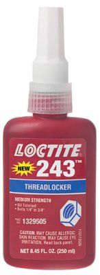 Loctite 243 Medium Strength Blue Threadlocker