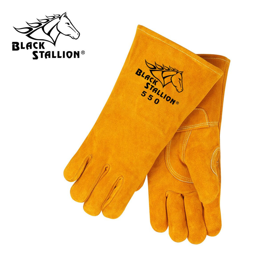 Revco (Black Stallion) 6B Work Gloves - Heavy Cowhide Palm Short Cuff