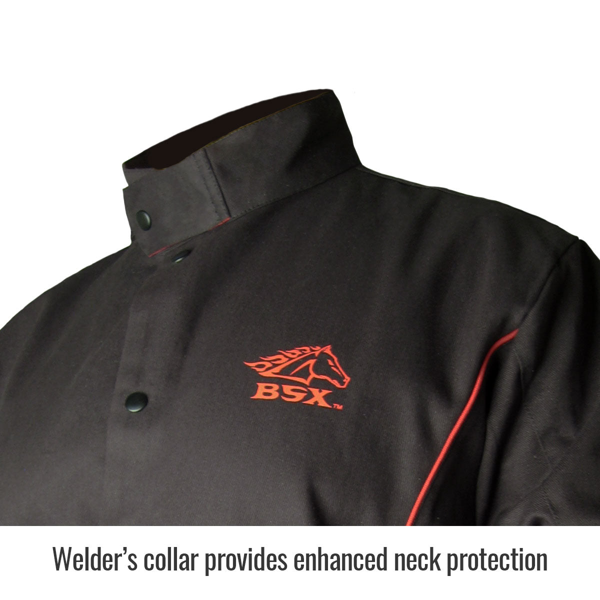 Revco B9C Black BSX Contoured FR Cotton Welding Jacket 1 Jacket weldingoutfitter